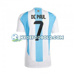Hjemmebane Trøje Argentina De Paul 7 Copa America 2024 K/Æ Mænd