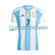 Hjemmebane Trøje Argentina De Paul 7 Copa America 2024 K/Æ Mænd