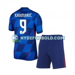 Udebane Trøje Kroatien Andrej Kramaric 9 Euro 2024 K/Æ Børn(+Shorts)