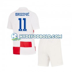 Hjemmebane Trøje Kroatien Marcelo Brozovic 11 Euro 2024 K/Æ Børn(+Shorts)