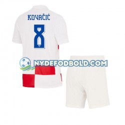 Hjemmebane Trøje Kroatien Mateo Kovacic 8 Euro 2024 K/Æ Børn(+Shorts)