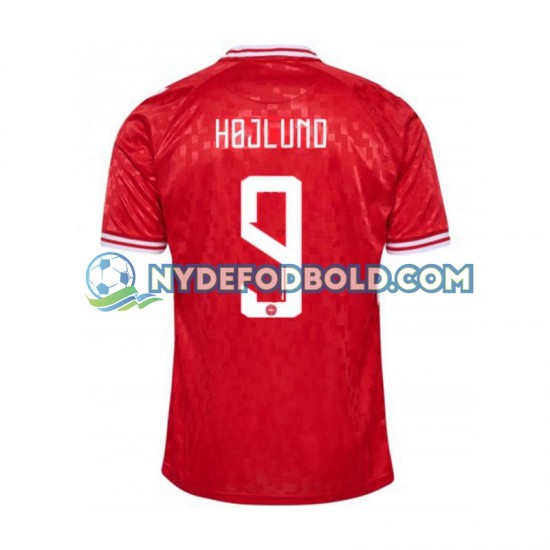 Hjemmebane Trøje Danmark Hojlund 9 Euro 2024 K/Æ Mænd
