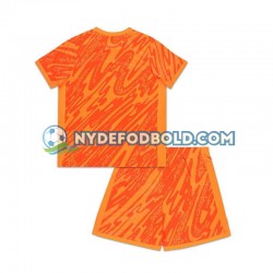 Hjemmebane Trøje England Målmand Orange Euro 2024 K/Æ Børn(+Shorts)