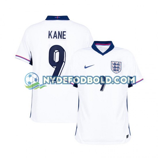 Hjemmebane Trøje England Hvid Harry Kane 9 Euro 2024 K/Æ Mænd