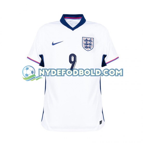 Hjemmebane Trøje England Hvid Harry Kane 9 Euro 2024 K/Æ Mænd