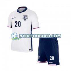 Hjemmebane Trøje England Phil Foden 20 Euro 2024 K/Æ Børn(+Shorts)