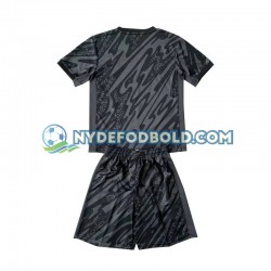 Udebane Trøje Frankrig Målmand Sort Euro 2024 K/Æ Børn(+Shorts)