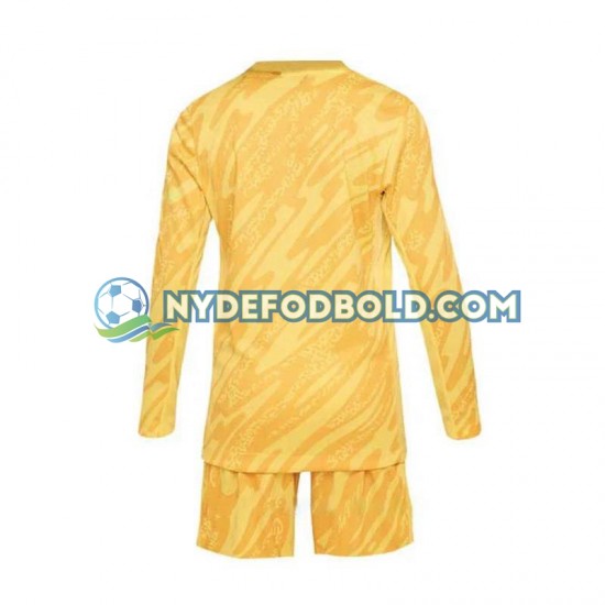Hjemmebane Trøje Frankrig Målmand Gul Euro 2024 L/Æ Børn(+Shorts)