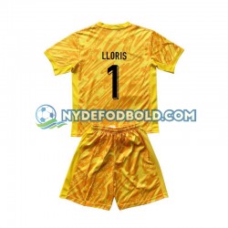 Hjemmebane Trøje Frankrig Målmand Gul Hugo Lloris 1 Euro 2024 K/Æ Børn(+Shorts)