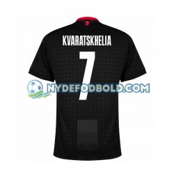 Udebane Trøje Sort Georgia Kvaratskhelia 7 Euro 2024 K/Æ Mænd
