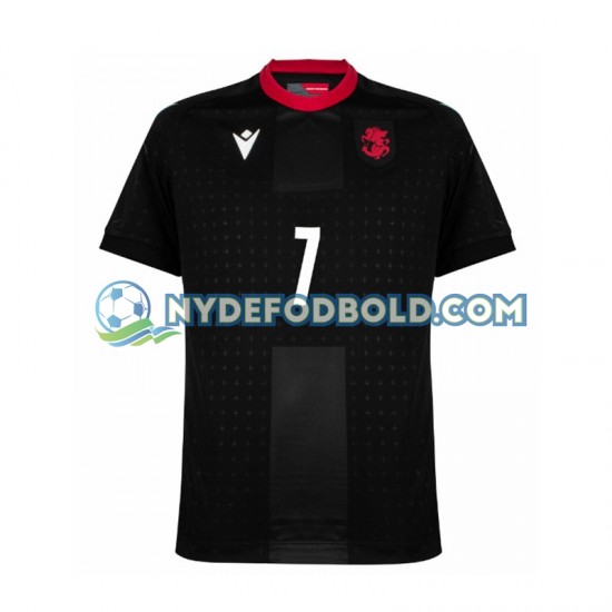 Udebane Trøje Sort Georgia Kvaratskhelia 7 Euro 2024 K/Æ Mænd