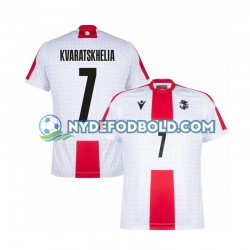 Hjemmebane Trøje Georgia Kvaratskhelia 7 Euro 2024 K/Æ Mænd