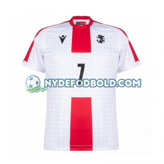 Hjemmebane Trøje Georgia Kvaratskhelia 7 Euro 2024 K/Æ Mænd