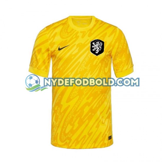 Udebane Trøje Holland Målmand Gul Euro 2024 K/Æ Mænd