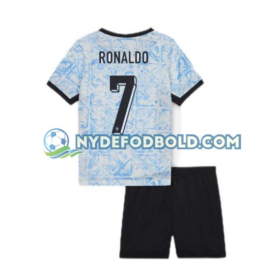 Udebane Trøje Portugal Cristiano Ronaldo 7 Euro 2024 K/Æ Børn(+Shorts)