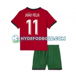 Hjemmebane Trøje Portugal Joao Felix 11 Euro 2024 K/Æ Børn(+Shorts)
