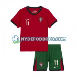 Hjemmebane Trøje Portugal Joao Felix 11 Euro 2024 K/Æ Børn(+Shorts)