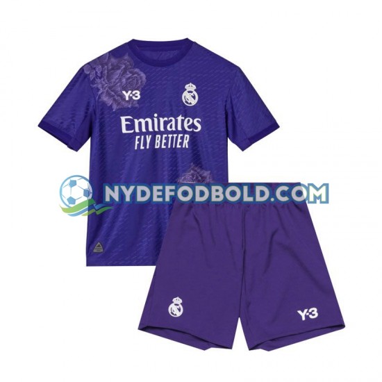 4. Valg Trøje Real Madrid Lilla 2023-2024 K/Æ Børn(+Shorts)