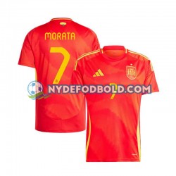 Hjemmebane Trøje Spanien Alvaro Morata 7 Euro 2024 K/Æ Mænd