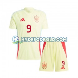Udebane Trøje Spanien Gavi 9 Euro 2024 K/Æ Børn(+Shorts)