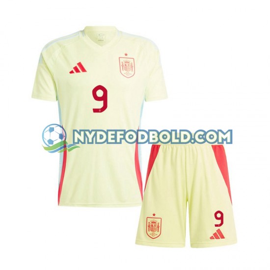 Udebane Trøje Spanien Gavi 9 Euro 2024 K/Æ Børn(+Shorts)