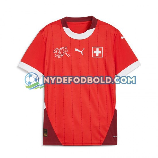 Hjemmebane Trøje Schweiz Rød Euro 2024 K/Æ Mænd