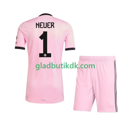 3. Valg Trøje FC Bayern München Målmand Manuel Neuer 1 UCL 2025-2026 K/Æ Børn(+Shorts)
