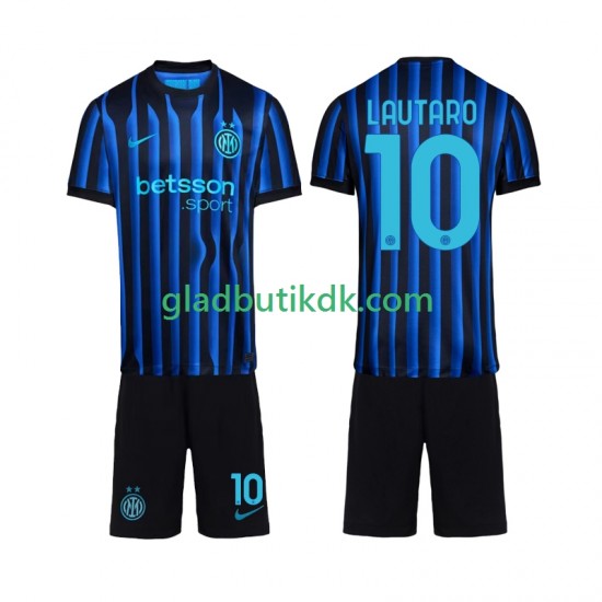 Hjemmebane Trøje Inter Milan Lautaro Martinez 10 2025-2026 K/Æ Børn(+Shorts)