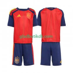 Hjemmebane Trøje Spanien World Cup 2026 K/Æ Børn(+Shorts)
