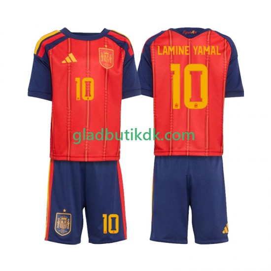 Hjemmebane Trøje Spanien Lamine Yamal 10 World Cup 2026 K/Æ Børn(+Shorts)