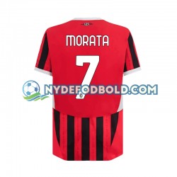 Hjemmebane Trøje AC Milan Alvaro Morata 7 2024-2025 K/Æ Mænd