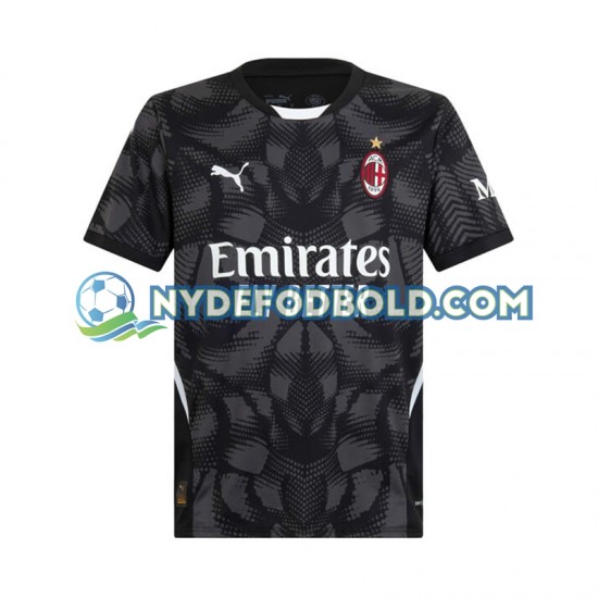 Hjemmebane Trøje AC Milan Målmand Sort 2024-2025 K/Æ Mænd