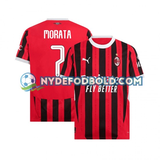 Hjemmebane Trøje AC Milan UCL Font MORATA 7 2024-2025 K/Æ Mænd