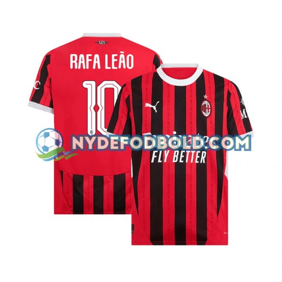 Hjemmebane Trøje AC Milan UCL Font RAFA LEAO 10 2024-2025 K/Æ Mænd