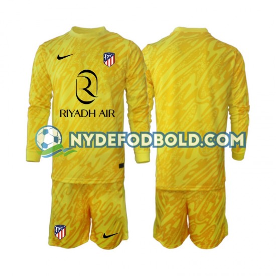 3. Valg Trøje Atlético Madrid Målmand 2024-2025 L/Æ Børn(+Shorts)