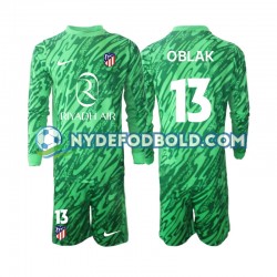 Udebane Trøje Atlético Madrid Målmand Jan Oblak 13 2024-2025 L/Æ Børn(+Shorts)