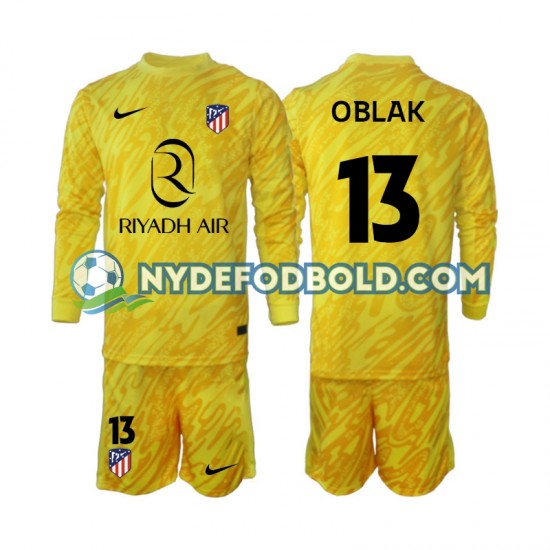 3. Valg Trøje Atlético Madrid Målmand Jan Oblak 13 2024-2025 L/Æ Børn(+Shorts)