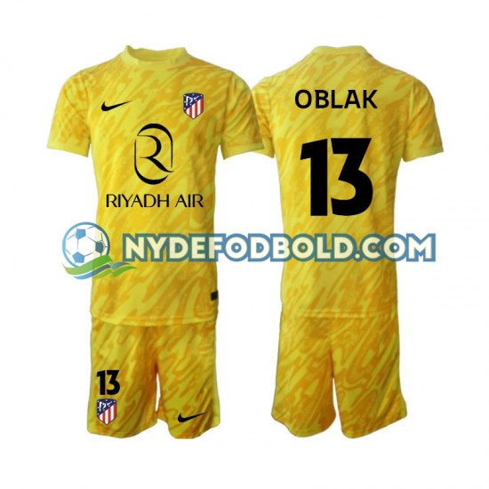 3. Valg Trøje Atlético Madrid Målmand Jan Oblak 13 2024-2025 K/Æ Børn(+Shorts)