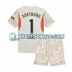 Hjemmebane Trøje Borussia Dortmund Målmand Gregor Kobel 1 2024-2025 K/Æ Børn(+Shorts)
