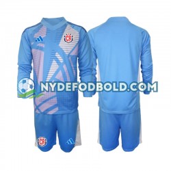Hjemmebane Trøje Costa Rica Målmand Blå 2024 L/Æ Børn(+Shorts)