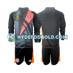 3. Valg Trøje Costa Rica Målmand Sort 2024 L/Æ Børn(+Shorts)