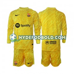 Udebane Trøje FC Barcelona Målmand 2024-2025 L/Æ Børn(+Shorts)