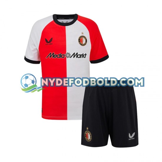 Hjemmebane Trøje Feyenoord Rotterdam 2024-2025 K/Æ Børn(+Shorts)