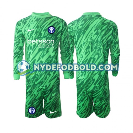 Hjemmebane Trøje Inter Milan Målmand 2024-2025 L/Æ Børn(+Shorts)