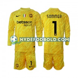 Udebane Trøje Inter Milan Målmand Yann Sommer 1 2024-2025 L/Æ Børn(+Shorts)