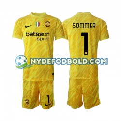 Udebane Trøje Inter Milan Målmand Yann Sommer 1 2024-2025 K/Æ Børn(+Shorts)