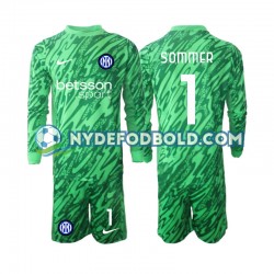 Hjemmebane Trøje Inter Milan Målmand Yann Sommer 1 2024-2025 L/Æ Børn(+Shorts)