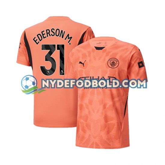 Udebane Trøje Manchester City Målmand Ederson Moraes 31 2024-2025 K/Æ Mænd