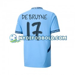 Hjemmebane Trøje Manchester City UCL Font DE BRUYNE 17 2024-2025 K/Æ Mænd