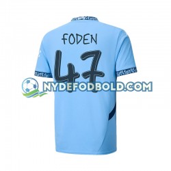 Hjemmebane Trøje Manchester City UCL Font FODEN 47 2024-2025 K/Æ Mænd